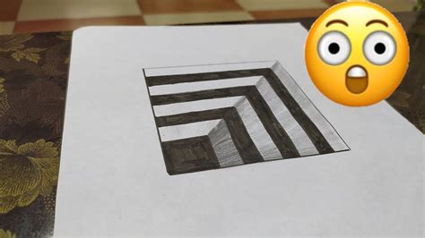 How To Draw A 3d Optical Illusionvery Easy Art Tricksfor