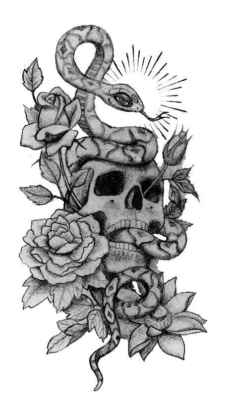Snake tattoo meaning snake tattoos are a classic. Skull And Snake Tattoos | Skull hand tattoo, Snake tattoo ...