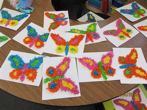 Tissue Paper Butterfly Craft Preschool And Homeschool
