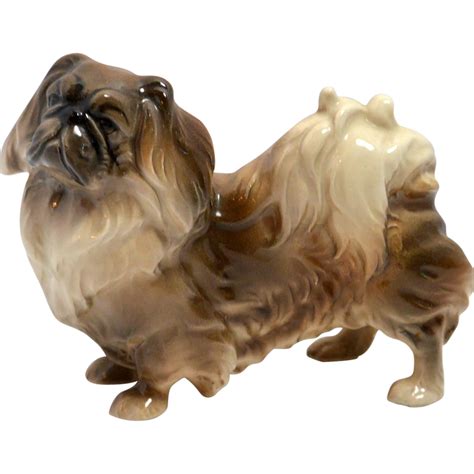 Vintage Austrian Porcelain Pekingese Figurine c.1940 : A Dog's Tale ...