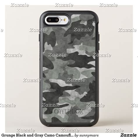 Grunge Black And Gray Camo Camouflage Pattern Cool Otterbox Iphone Case