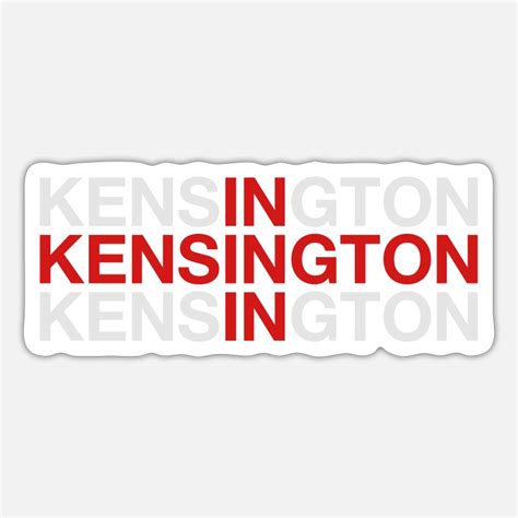 Kensington Stickers Unique Designs Spreadshirt