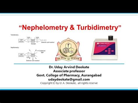 Nephelometry Turbidimetry Youtube