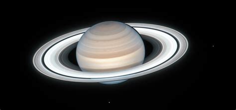 Some of saturn's moons during the 1995 ring plane crossing 90k mpg. NASA's Hubble Just Sent Back A Stunning New Photo Of Saturn's Rings At Their Brightest And Best