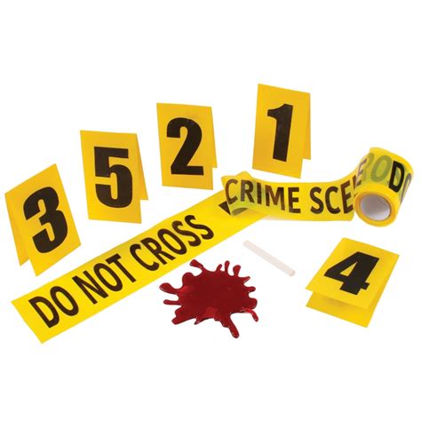 Crime Scene Kit Wblood Splat