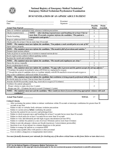 Nremt Medical Assessment Form Fill Out And Sign Printable Pdf Hot Sex