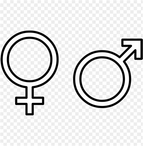 Male Vector Gender Male Female Symbol White Png Image With