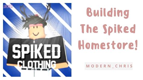 Roblox Building Spiked Clothing Homestore Youtube