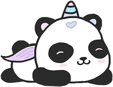 Download Report Abuse Cute Cartoon Unicorn Panda Png Image With No