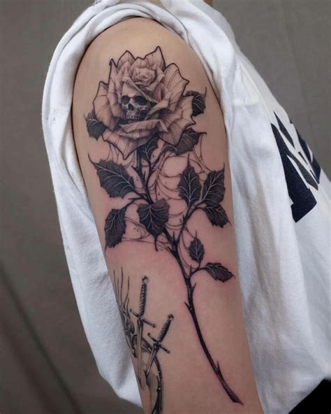 12 Rose With Thorns Tattoo Ideas To Inspire You Alexie