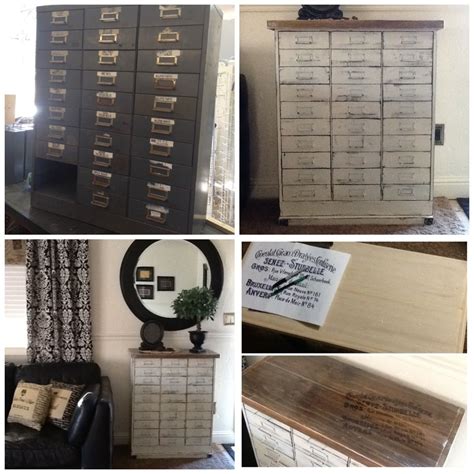 It can be done without the use of hardware. What a find! Vintage military metal file cabinet...crafted ...