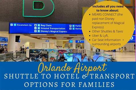 Orlando Airport Shuttle To Hotel And Transport Options For Families