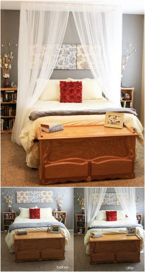 Stunning bedrooms flaunting decorative canopy beds. 20 Repurposing Ideas To Make Good Use Of Old Curtains ...