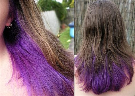 Light Brown Hair With Purple Tips This Is How It Turned