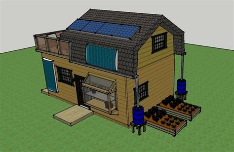 This outhouse may look a little rough on the outside. Misty's 400 Sq. Ft. 16x25 Solar Off Grid Small House