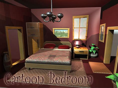 All toys are bought by myself. Cartoon Bedroom 3D model | CGTrader