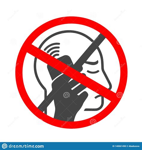 No Cell Phone Sign Icon Great For Any Use Vector Eps10