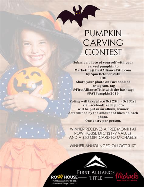 2019 Pumpkin Carving Contest First Alliance Title Colorado