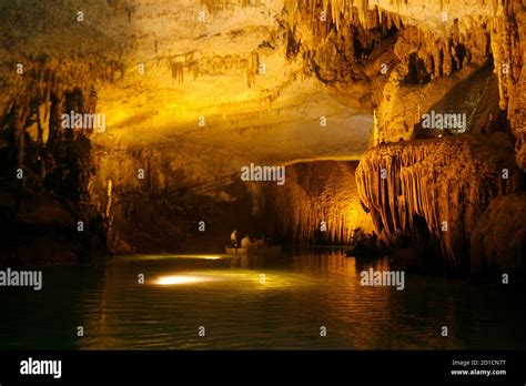 Lebanese Journalists And Photographers Tour The Jeita Grotto By Boat