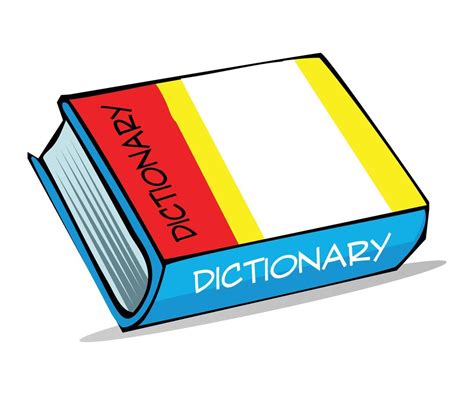 Dictionary Of English Language Vector Illustration 15974683 Vector Art