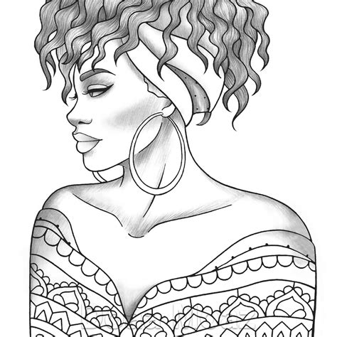 Https://techalive.net/coloring Page/afro Black Girl Coloring Pages