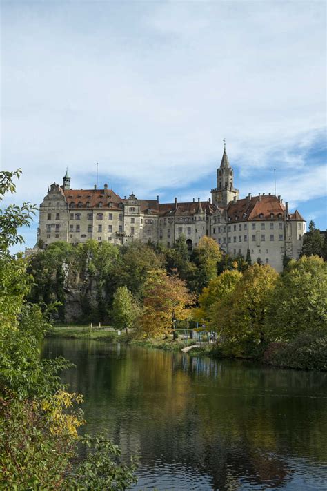 Germany Baden Wuerttemberg Sigmaringen Castle At Danube River Stock Photo