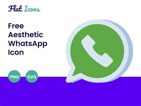 Free Whatsapp Aesthetic Icon Flat Icons
