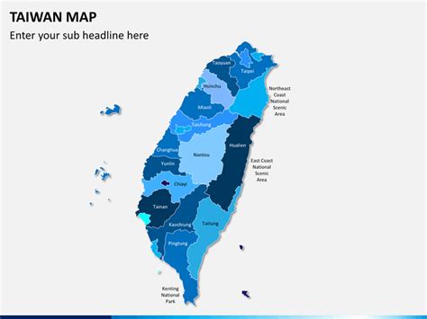 This map shows a combination if you are interested in taiwan and the geography of asia, our large laminated map of asia might be. Taiwan Map PowerPoint | SketchBubble
