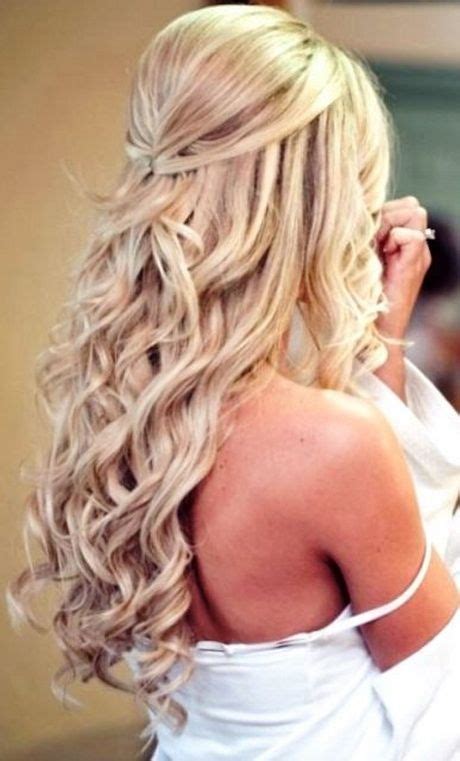 Gorgeous Pinned Back Hair ~ Bridal Half Updo Bridal