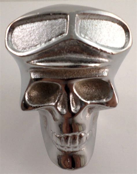 Skull Gear Shift Knob Chrome Plated Custom Fit Drill And Tap Yourself