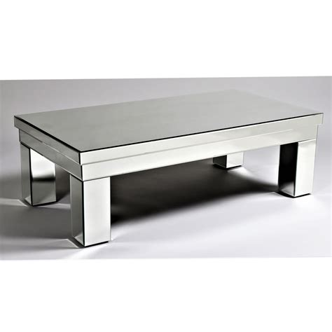 Touch device users, explore by touch or with swipe. STERLING Mirrored Coffee Table
