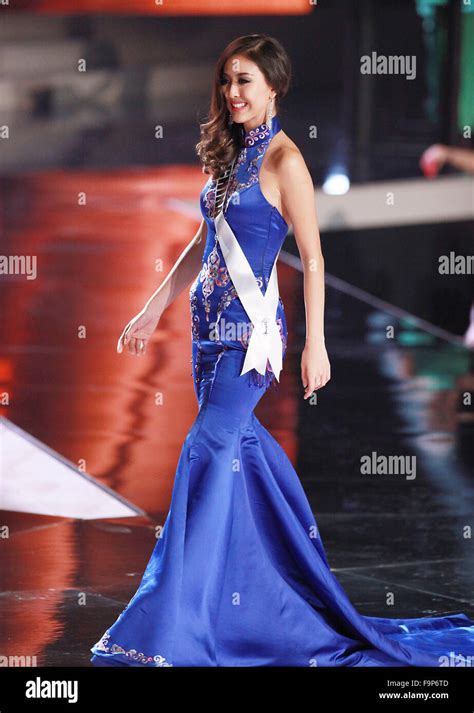 las vegas nevada usa 16th dec 2015 miss china yun fang xue participates in the 2015 miss