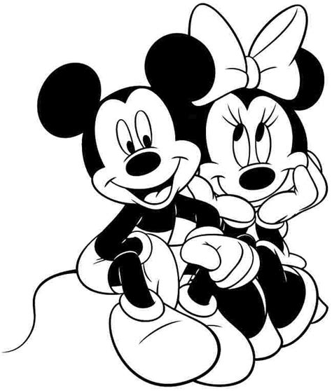 Download Cartoon Disney Mickey Mouse Colouring Sheets Printable Free For Kids # - Cliparts.co