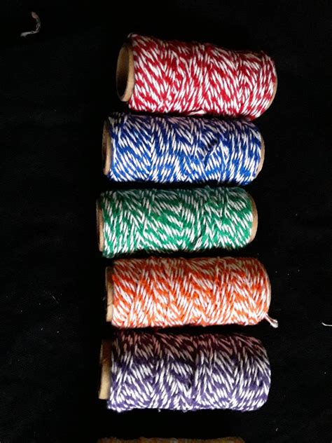 Rolls Of Different Color Twine 15 Yards Each 10 Colors Of Etsy