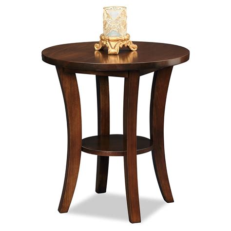 Modern round side table by walker edison furniture company. Wood Round End Table - Home Furniture Design