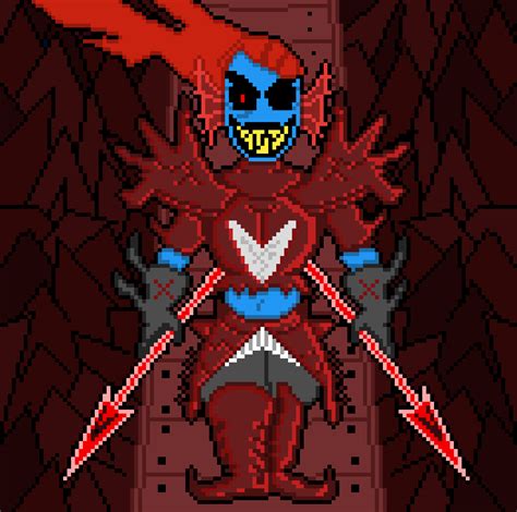 Pixilart Color Underfell Undyne The Undying By Immediate54