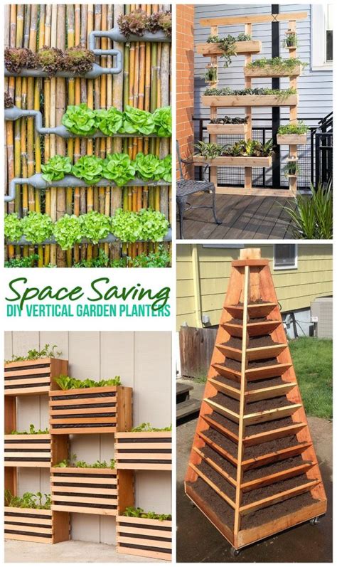 If you have a tiny yard or small stoop, try one of the hanging or mounted planter projects to save on space. {The BEST} DIY Vertical Gardens for Small Spaces - Dreaming in DIY