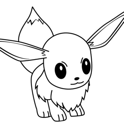 Baby Eevee Coloring Pages Free Printable Coloring Pages