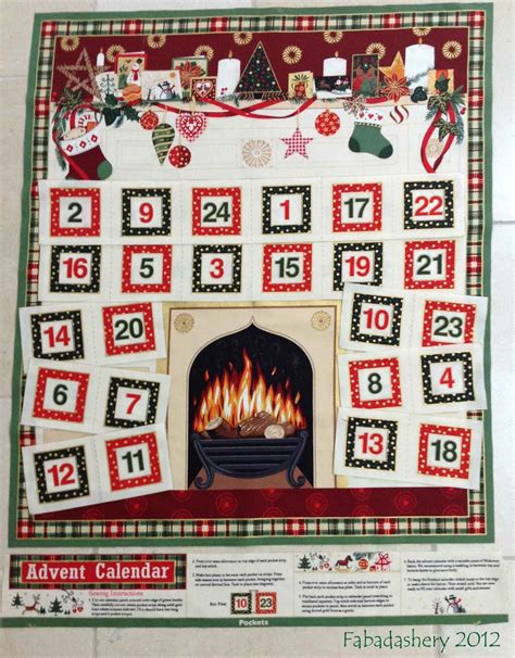 Fabadashery Christmas Countdown Advent Calendar