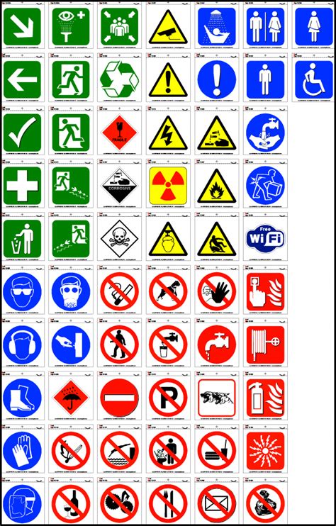 Safety iso symbols to signify mandatory use of ppe. Self Adhesive Health and Safety Symbol Stickers 10cm x ...