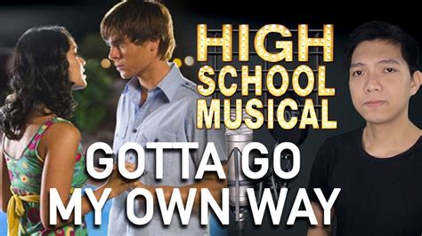 Gotta Go My Own Way Troy Part Only Karaoke High School Musical 2
