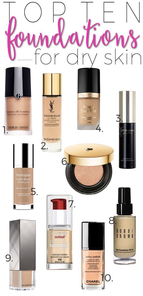 Top 10 Foundations For Dry Skin Beautiful Makeup Search