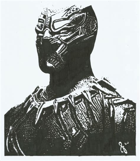 Artstation Black Panther Stencil Artworks