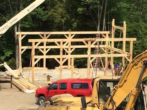 Timber Frame Barn In Elmore Vt Vermont Frames