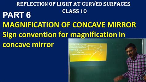 Magnification can be define as the ratio of image distance to object distance. CLASS 10 || MAGNIFICATION OF CONCAVE MIRROR || PART 6 ...