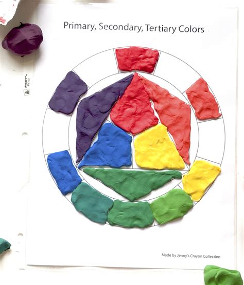 How To Make A Color Wheel With Crayola Model Magic Jennys Crayon