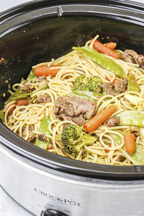 Slow Cooker Beef Chow Mein The Magical Slow Cooker