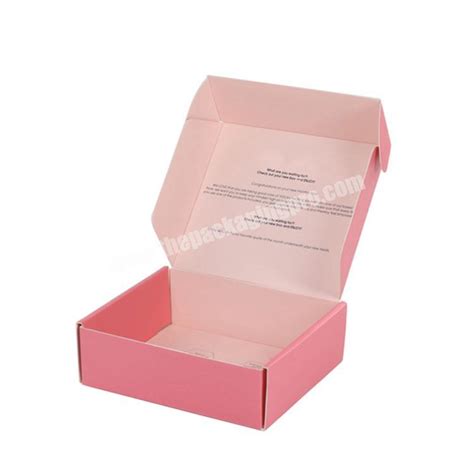 Pink Shipping Boxes Corrugated Mailer Box Pink And White Paper T
