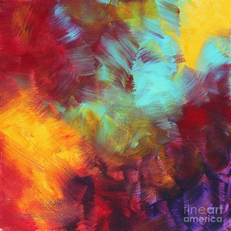 Abstract Original Painting Colorful Vivid Art Colors Of Glory Ii By