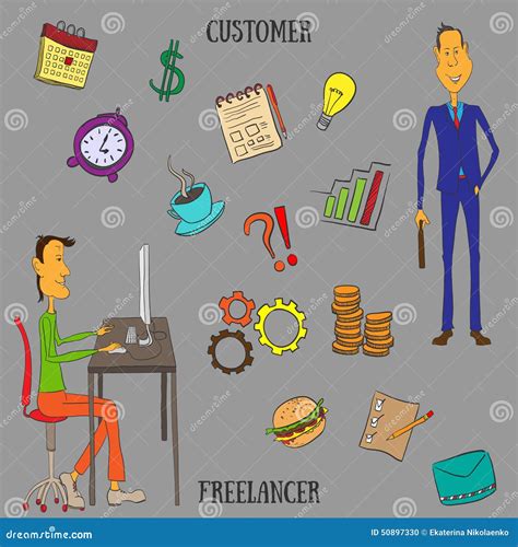 Freelancer Infographic Stock Vector Illustration Of Freelance 50897330